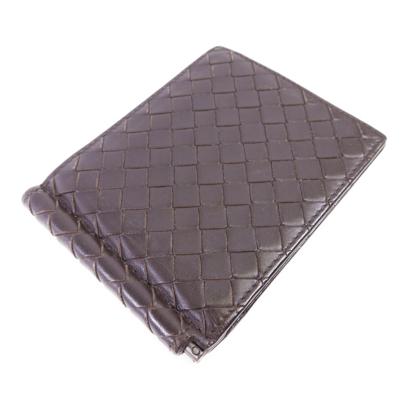 BOTTEGA VENETA 羊皮皮革Bifold Money Clip Wallet錢包-2