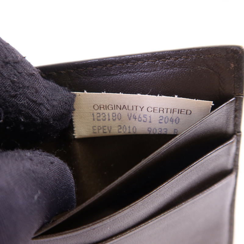 BOTTEGA VENETA 羊皮皮革Bifold Money Clip Wallet錢包-6