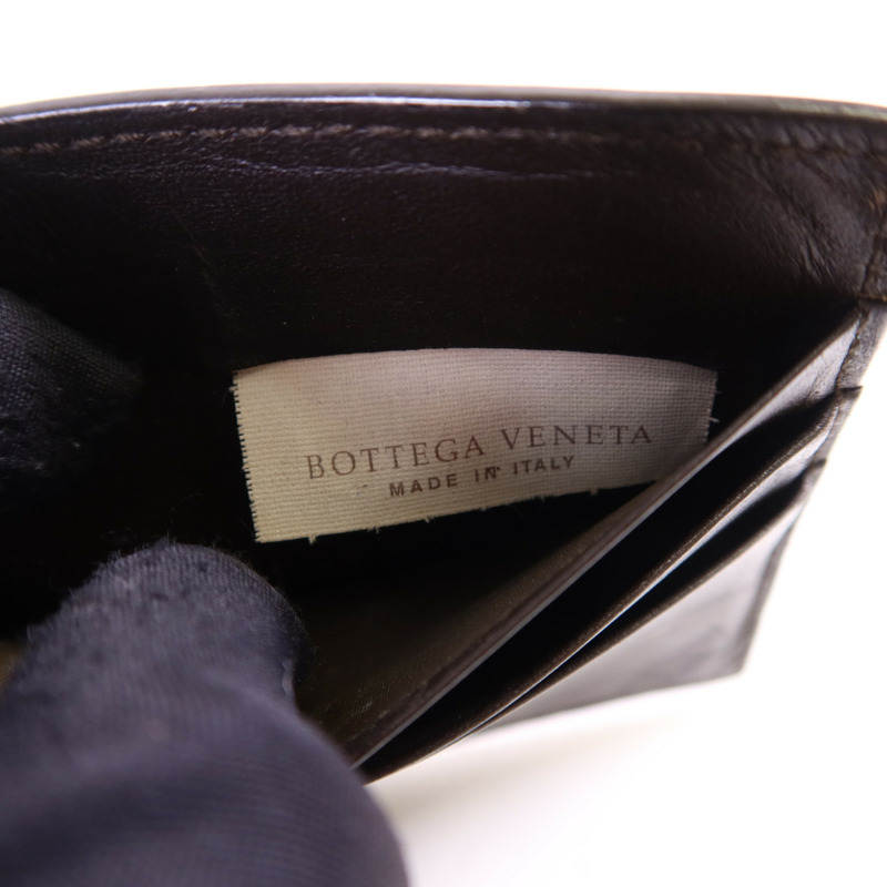BOTTEGA VENETA 羊皮皮革Bifold Money Clip Wallet錢包-7