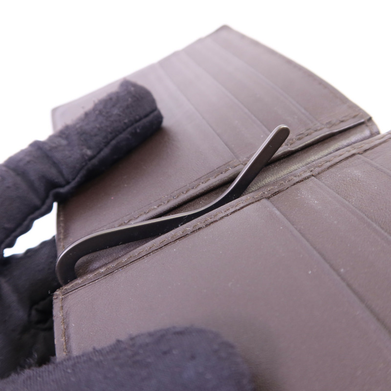 BOTTEGA VENETA 羊皮皮革Bifold Money Clip Wallet錢包-8