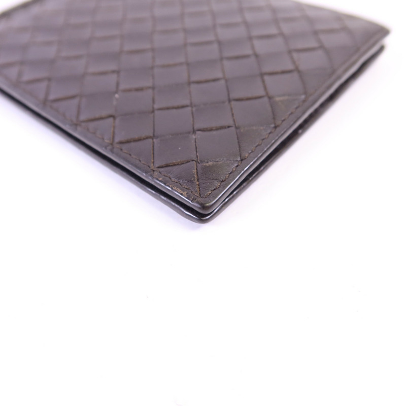 BOTTEGA VENETA 羊皮皮革Bifold Money Clip Wallet錢包-9