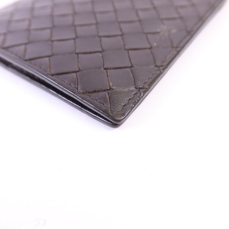 BOTTEGA VENETA 羊皮皮革Bifold Money Clip Wallet錢包-11