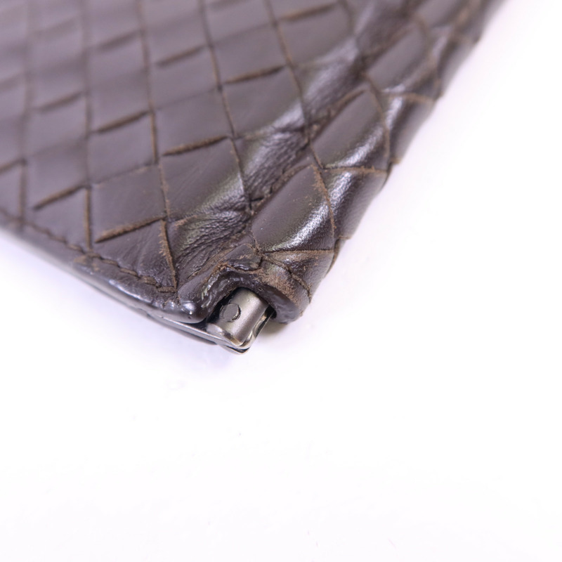 BOTTEGA VENETA 羊皮皮革Bifold Money Clip Wallet錢包-14