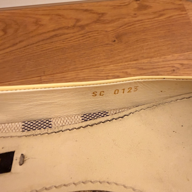 LV Louis Vuitton 黃色漆皮芭蕾平底鞋 EU39.5｜棋盤格蝴蝶結｜義大利製｜二手正品-11