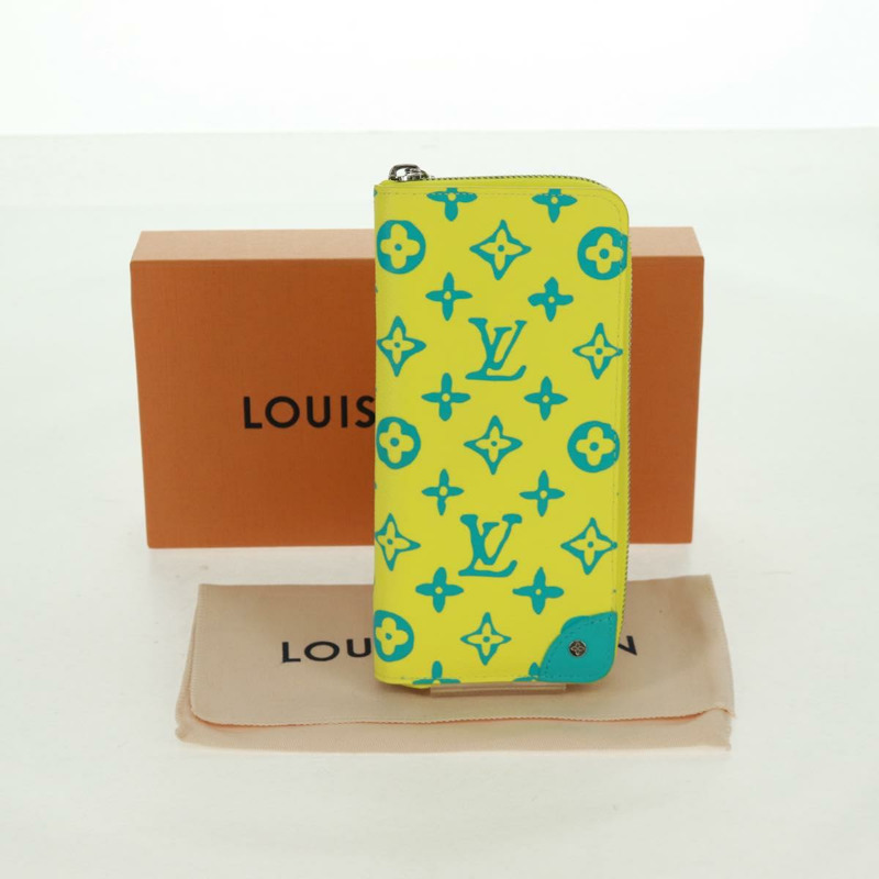 【日本直送】路易威登 Playground Zippy 直式錢包 黃色 M82005 正品 163113SAM-11