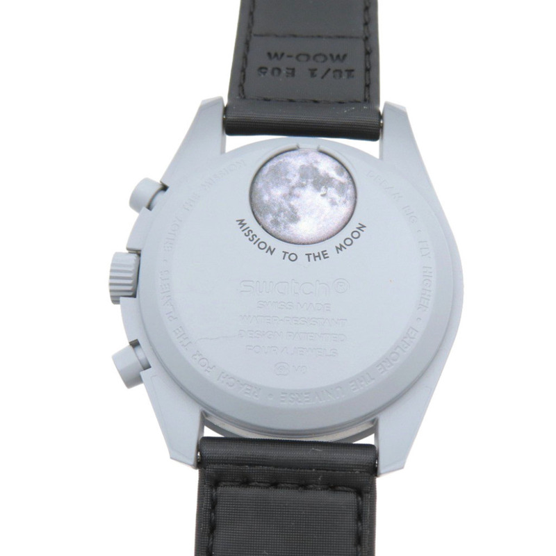 全新歐米茄 x Swatch 超霸系列登月任務 S033M100 腕錶，尼龍錶帶，生物陶瓷錶鏡，黑色錶盤，1309OMEGA 男士腕錶-5