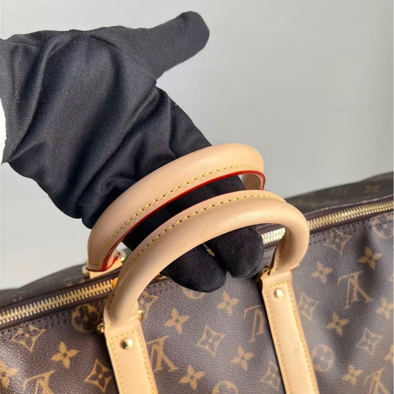 🔥新到：99🆕 25年全原 LV / 路易威登老花金扣keepall45旅行包 機場包，尺寸：45 x 27x 20CM🉐-7
