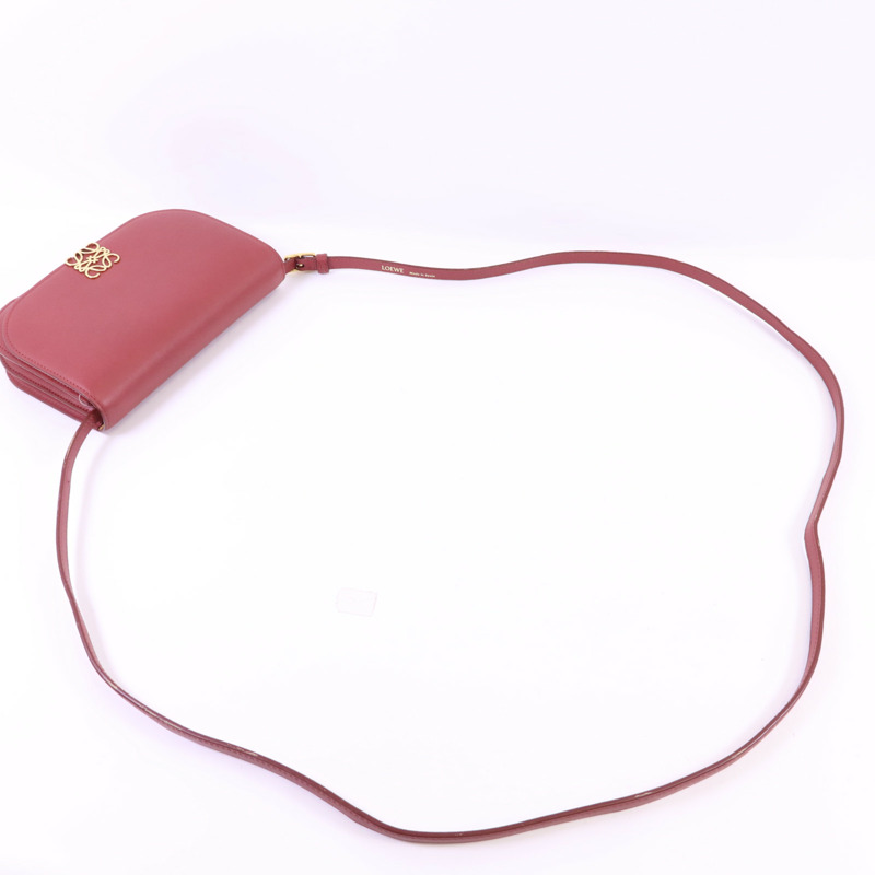 LOEWE 羊皮皮革Goya金扣肩背袋-4