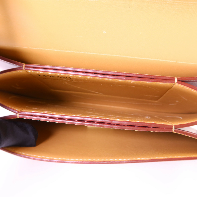 LOEWE 羊皮皮革Goya金扣肩背袋-5