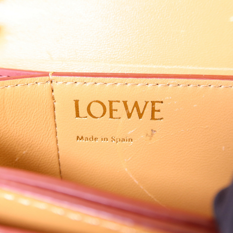LOEWE 羊皮皮革Goya金扣肩背袋-6