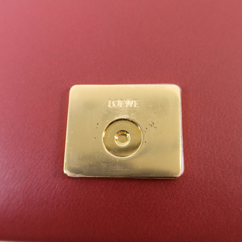 LOEWE 羊皮皮革Goya金扣肩背袋-8