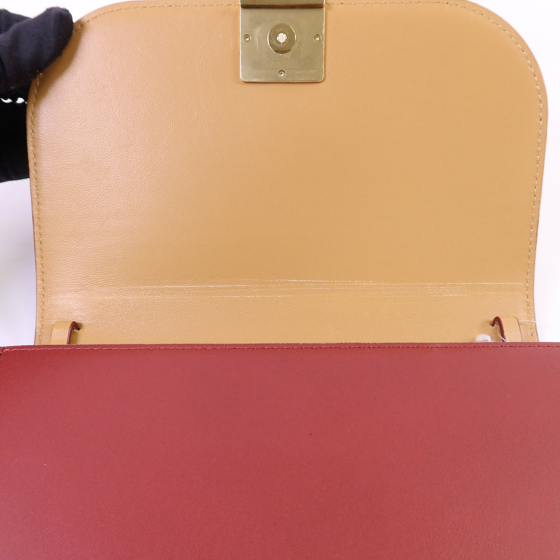 LOEWE 羊皮皮革Goya金扣肩背袋-19