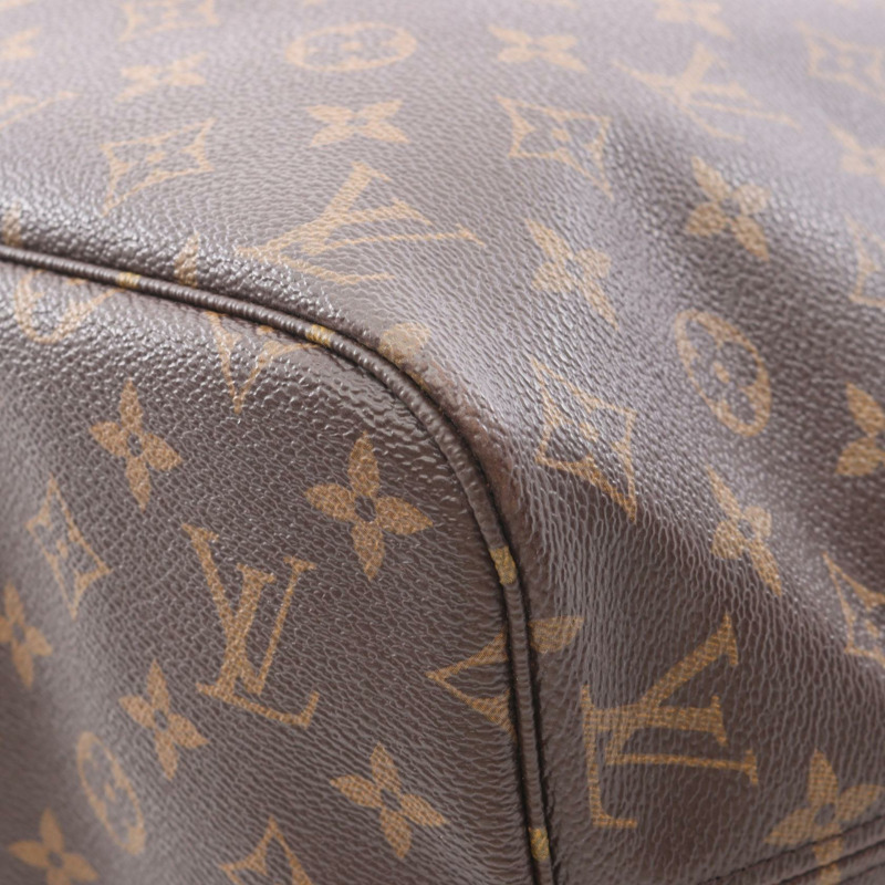 路易威登 Neverfull MM 手提包 M41177 Monogram 帆布皮革 Cerise 二手-5
