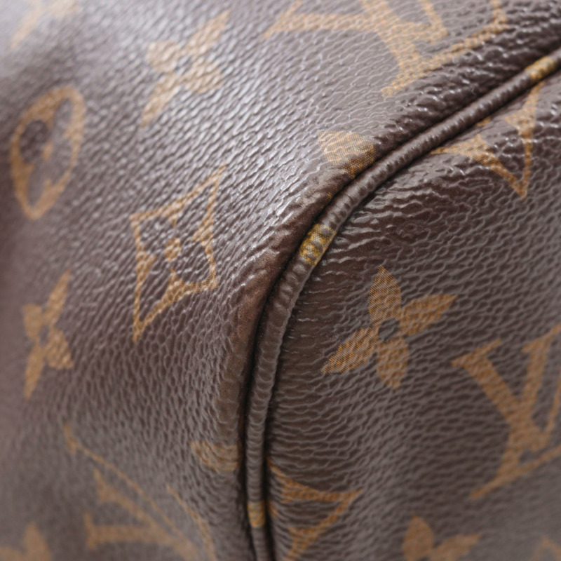 路易威登 Neverfull MM 手提包 M41177 Monogram 帆布皮革 Cerise 二手-6