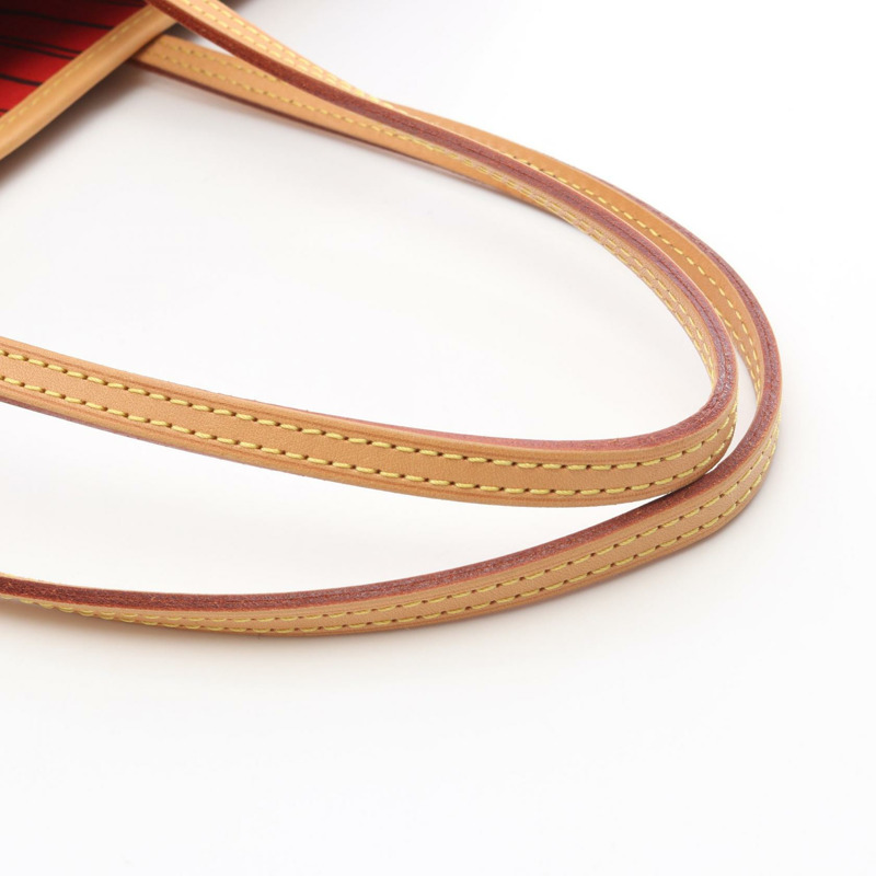 路易威登 Neverfull MM 手提包 M41177 Monogram 帆布皮革 Cerise 二手-9