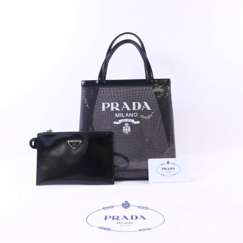 PRADA 珠片Sequin Embellished Tote Bag手挽袋-15