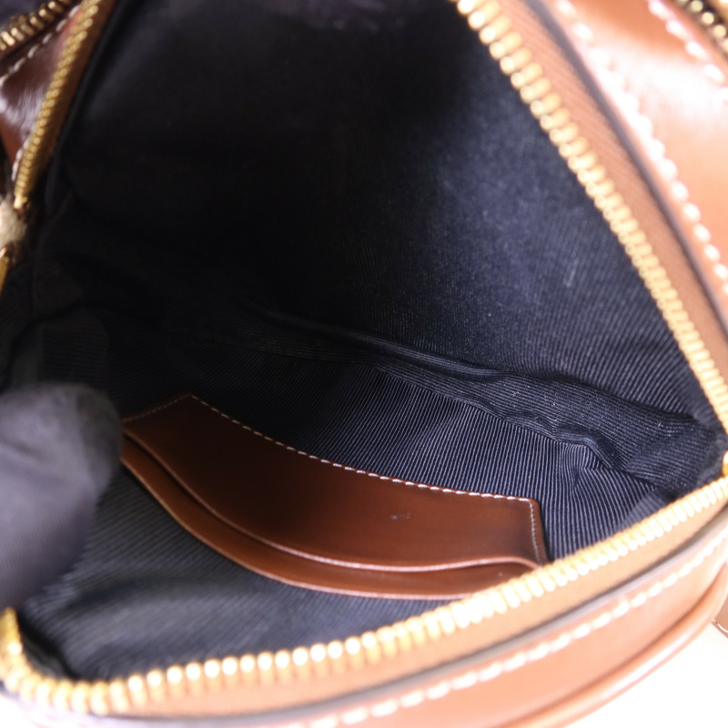 BURBERRY 帆布Louise金扣肩背袋-5