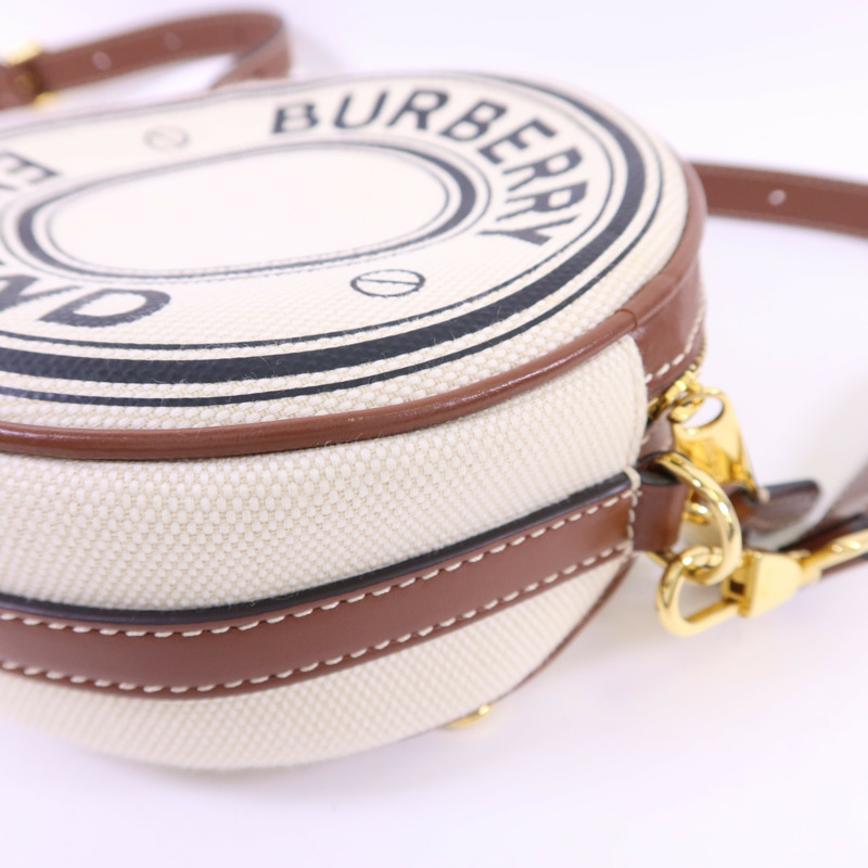 BURBERRY 帆布Louise金扣肩背袋-10