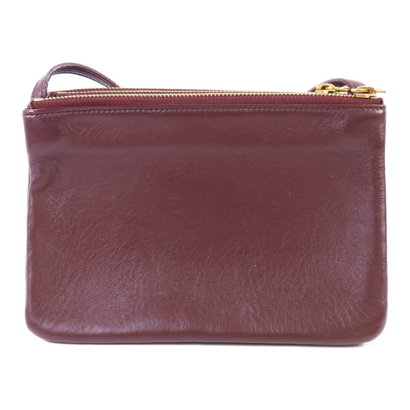 CELINE 牛皮皮革Trio Bag金扣肩背袋-1