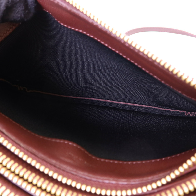 CELINE 牛皮皮革Trio Bag金扣肩背袋-5