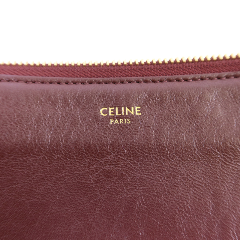 CELINE 牛皮皮革Trio Bag金扣肩背袋-8