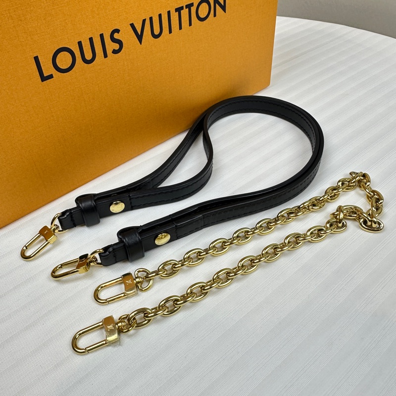 路易威登/Louis Vuitton WOC IVY 棕色拼色老花單肩斜背包 鏈條皮革雙肩帶23x5x12cm-8