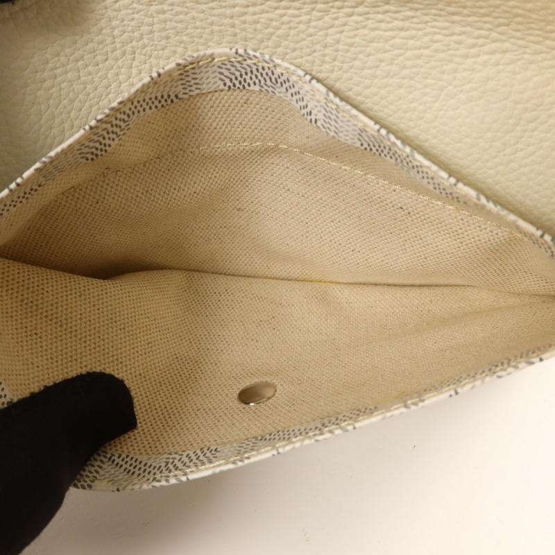 GOYARD 牛皮皮革Sac Hardy PM銀扣手挽袋-10