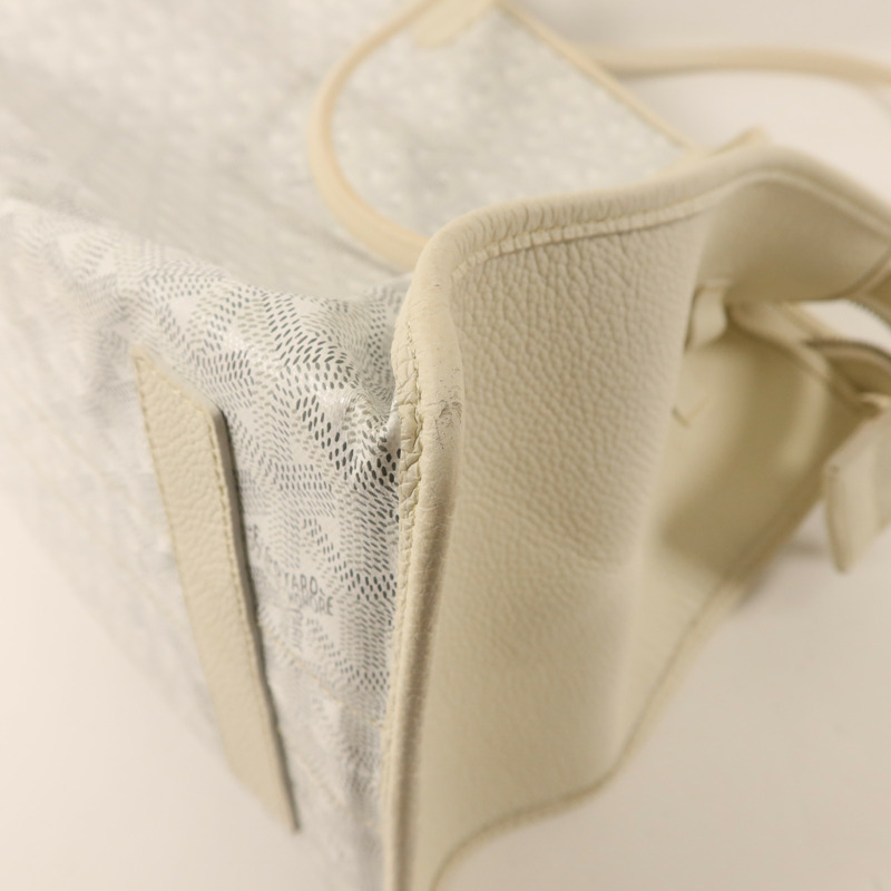 GOYARD 牛皮皮革Sac Hardy PM銀扣手挽袋-11