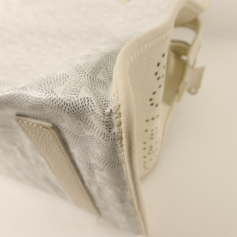 GOYARD 牛皮皮革Sac Hardy PM銀扣手挽袋-13