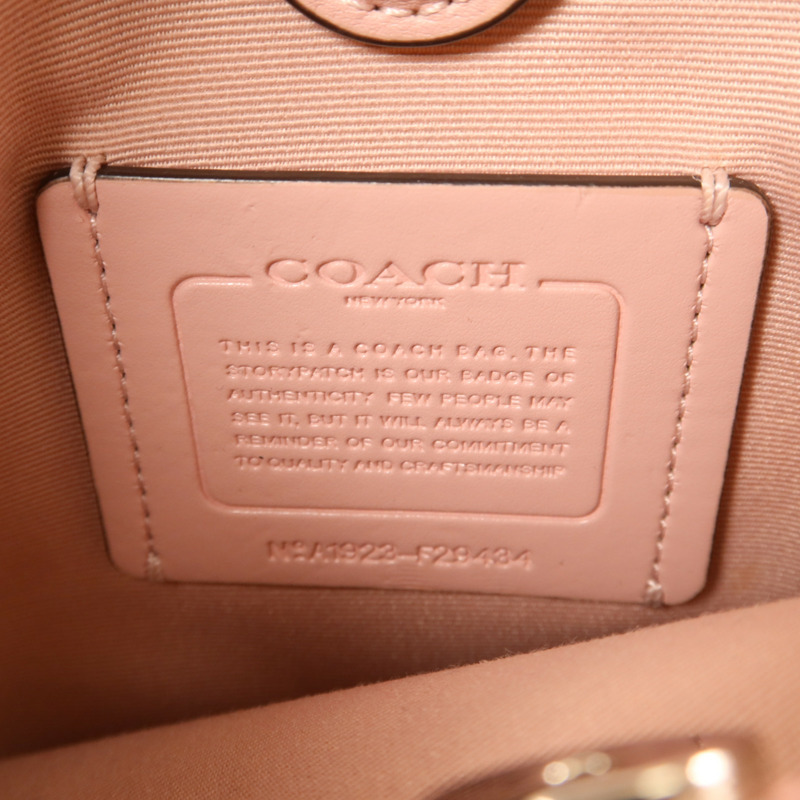 COACH 牛皮皮革Shoulder Bag銀扣手挽肩背兩用袋-8