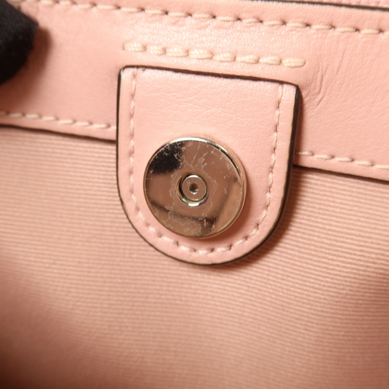 COACH 牛皮皮革Shoulder Bag銀扣手挽肩背兩用袋-9