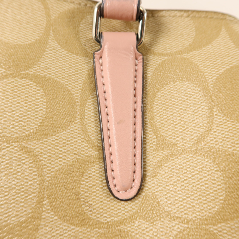 COACH 牛皮皮革Shoulder Bag銀扣手挽肩背兩用袋-18