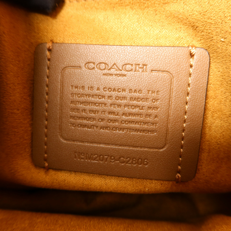 COACH 牛皮皮革Shoulder Bag金扣肩背袋-6