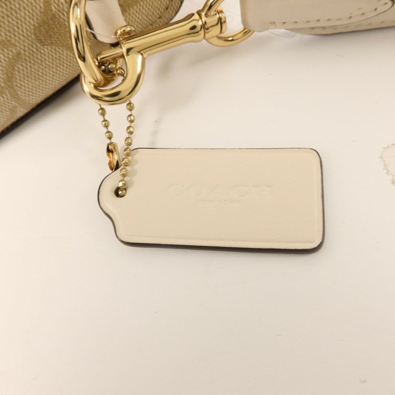 COACH 牛皮皮革Shoulder Bag金扣肩背袋-10