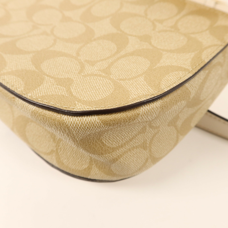 COACH 牛皮皮革Shoulder Bag金扣肩背袋-13