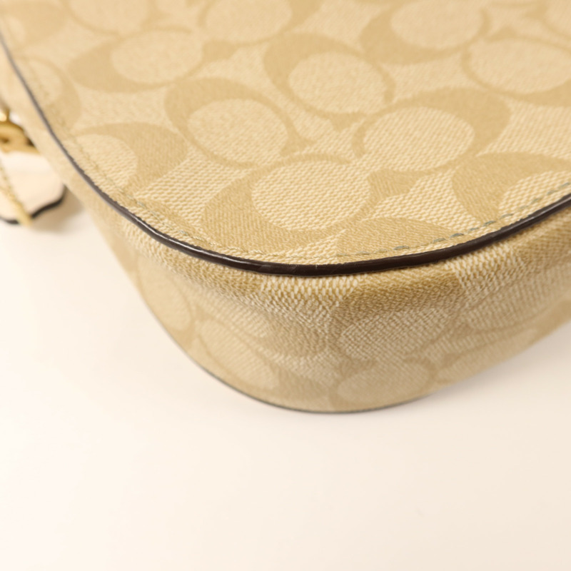 COACH 牛皮皮革Shoulder Bag金扣肩背袋-14