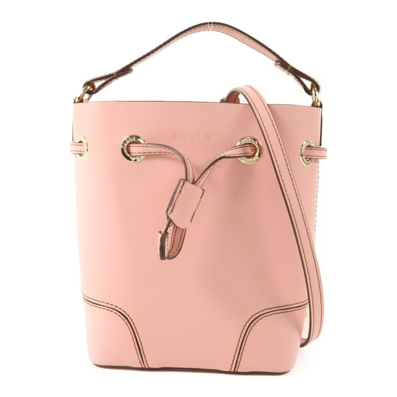 Furla 牛皮皮革Shoulder Bag金扣肩背袋-0