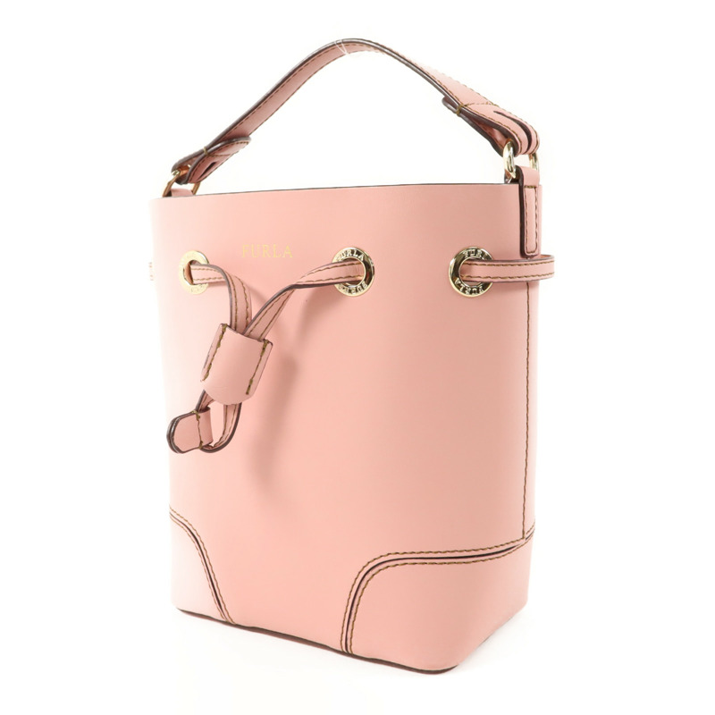 Furla 牛皮皮革Shoulder Bag金扣肩背袋-1