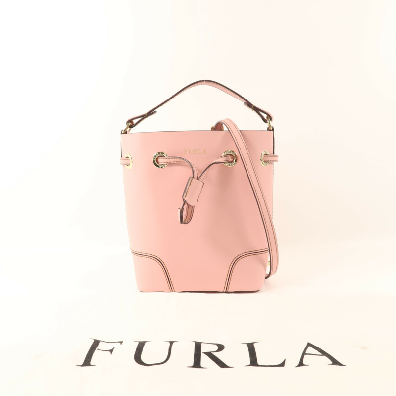 Furla 牛皮皮革Shoulder Bag金扣肩背袋-13