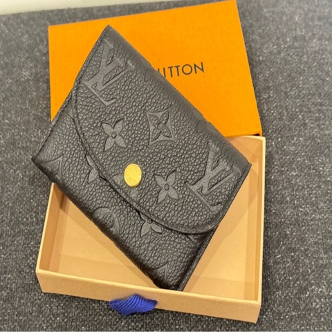 Louis Vuitton Rosalie 黑色皮革零錢包