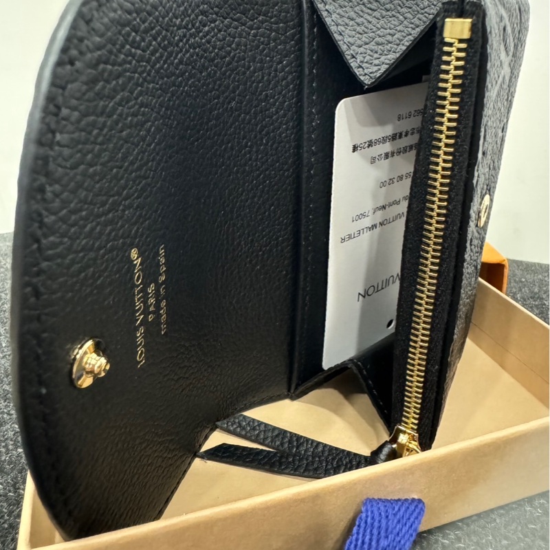 Louis Vuitton Rosalie 黑色皮革零錢包-2