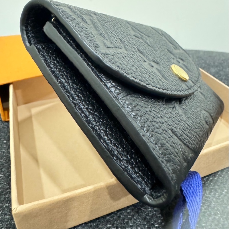 Louis Vuitton Rosalie 黑色皮革零錢包-4