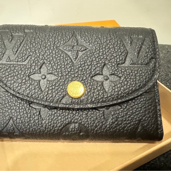 Louis Vuitton Rosalie 黑色皮革零錢包-6