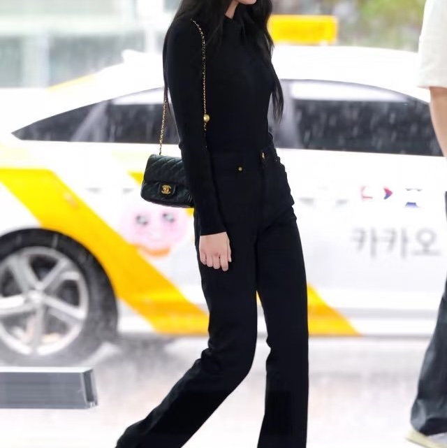 全新CHANEL黑色羊皮金球方胖AS1786-10