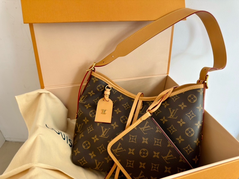 近新LV老花Carry All PM側背包肩背包M46203-0