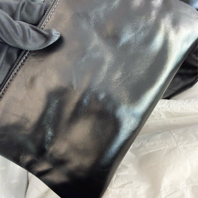 全新CHANEL黑色限量白字22bag小號垃圾袋AS3260 23A-8