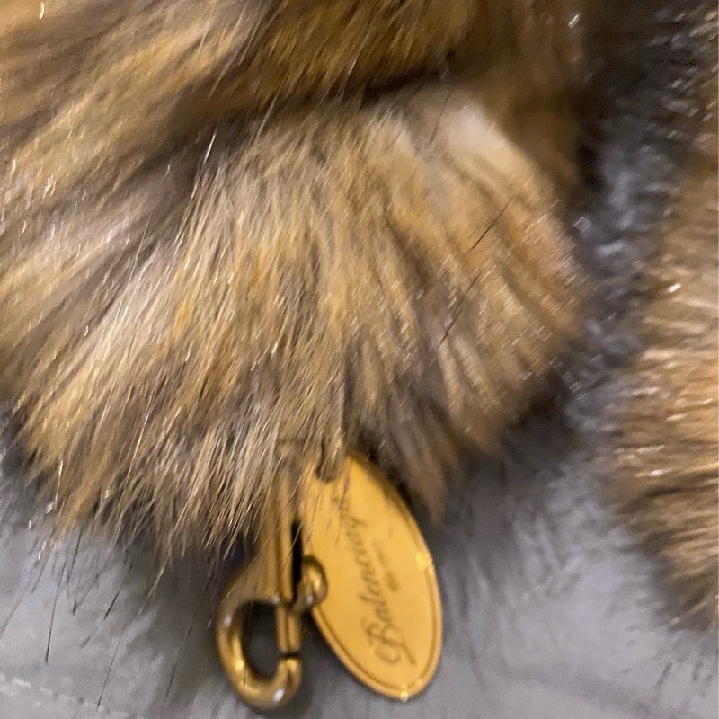 Balenciaga fur strap-1