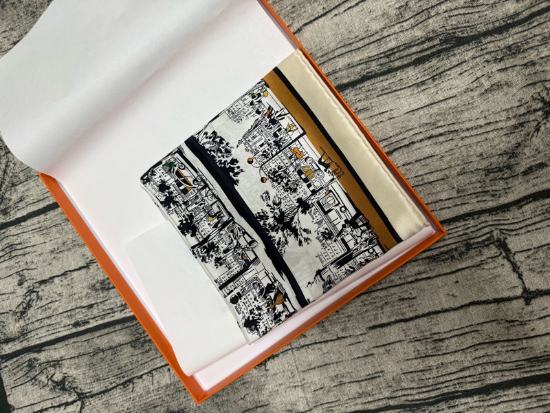 愛馬仕Hermes 70公分 絲巾 巴黎林蔭大道-3