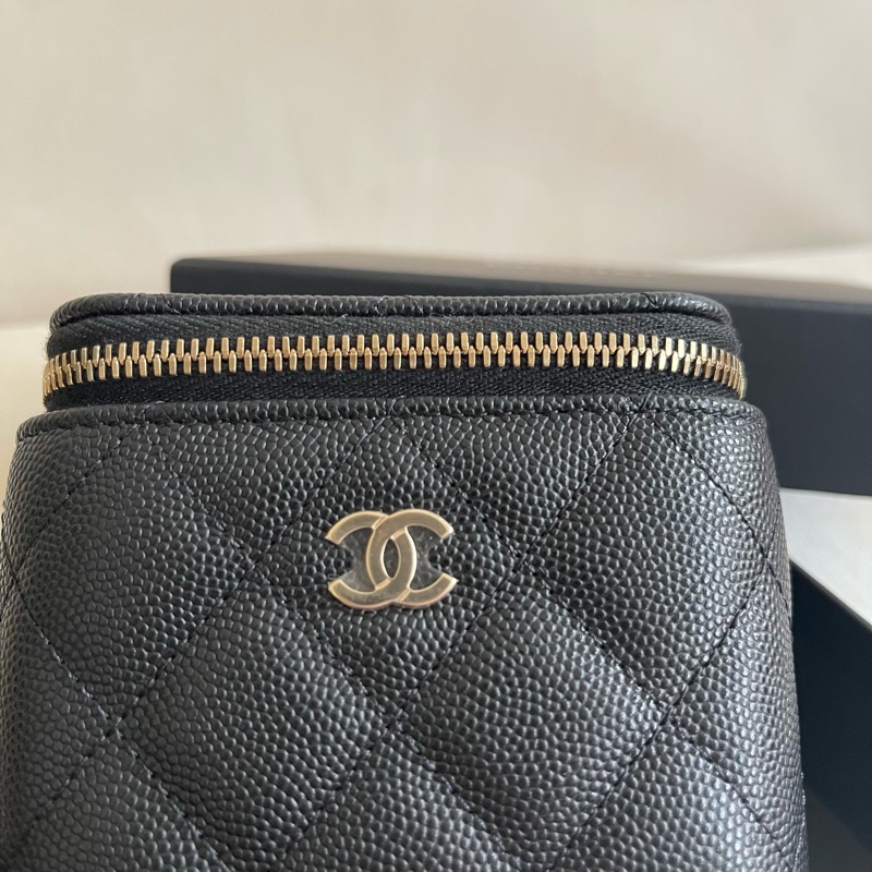 🖤 Chanel vanity case 小盒子 黑色 荔枝皮-3