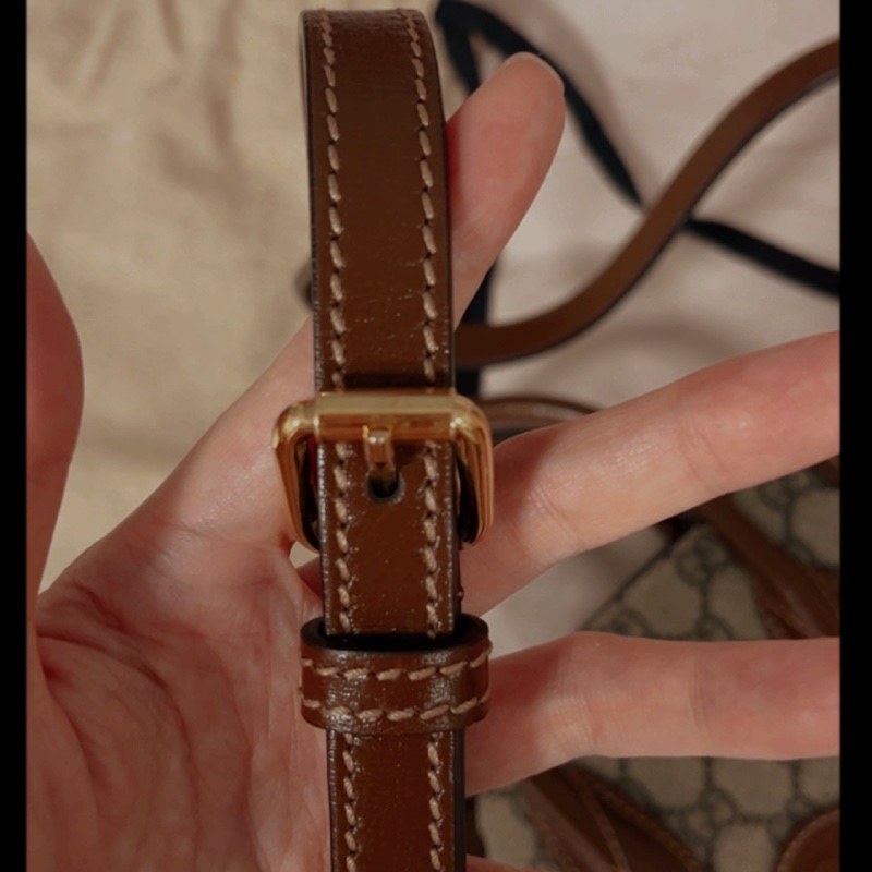 GUCCI 古馳 Interlocking G 迷你手提/斜背托特包(棕色)-11